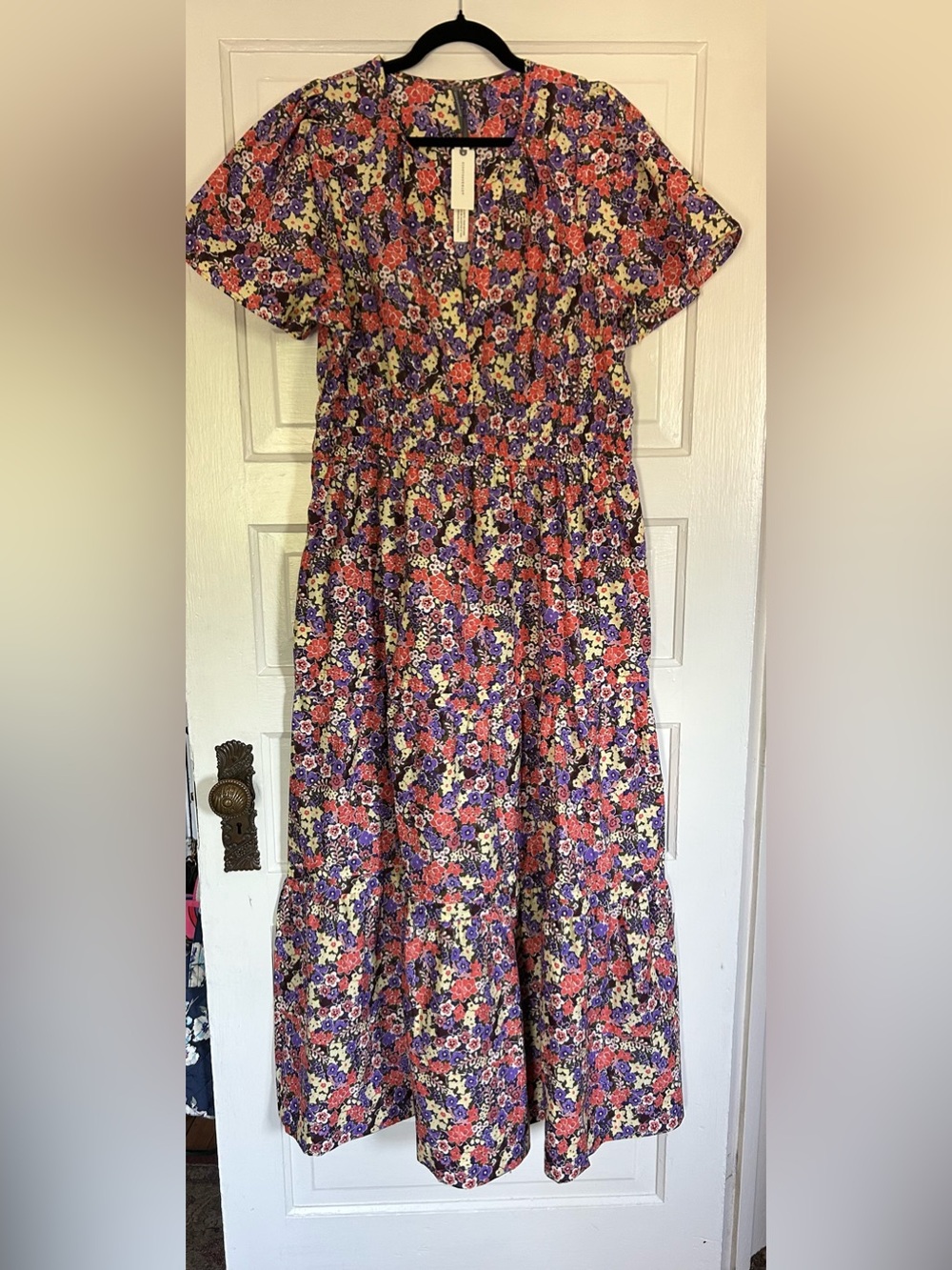 NWT Anthropologie Somerset Floral Tiered Maxi Dress w/Pockets. Adorable! Size XL - Picture 3 of 14